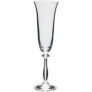 Jogo 6 Taças 190ml Para Champanhe Angela Em Cristal Ecológico Bohemia